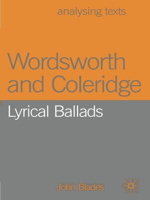 cover image of Wordsworth and Coleridge